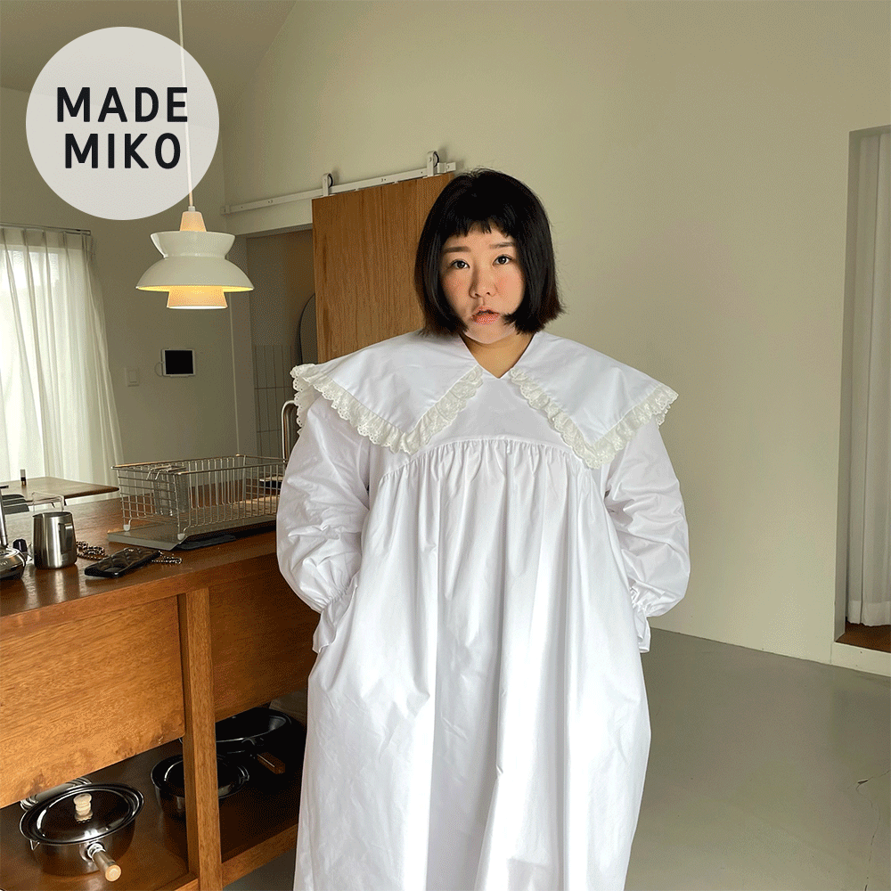 (Made 5%) Miko Made 레이스 카라 OPS